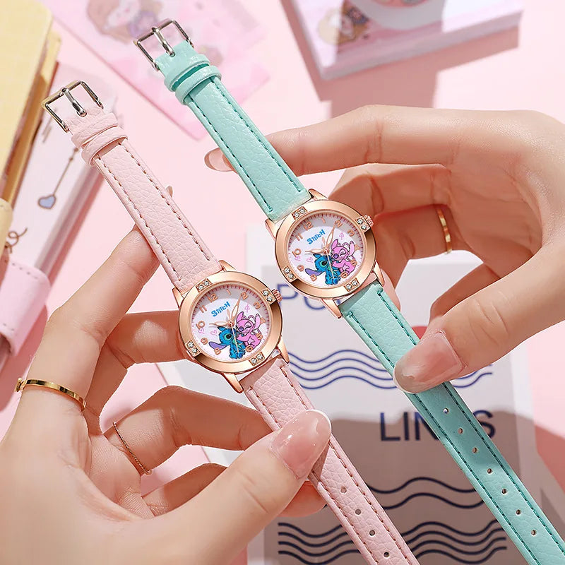 Schattige Stitch kinderhorloge