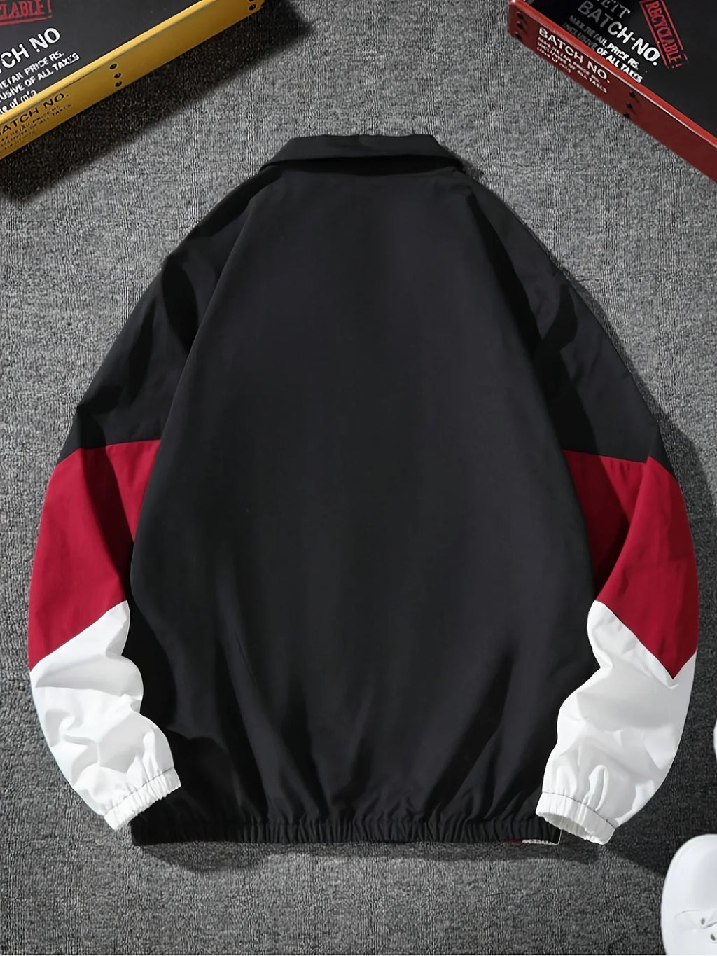 Colorblock windjack voor heren - afbeelding 3