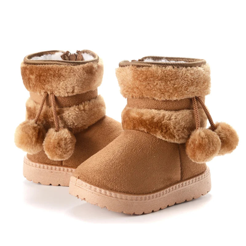 Snowboots met pompons - afbeelding 2