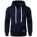 Effen herenhoodie met trekkoord - afbeelding 18