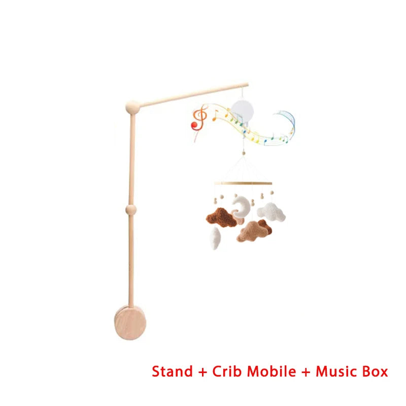 Houten mobile voor boven het bedje