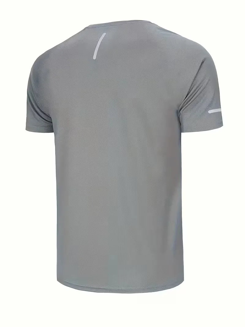 Heren quick-dry sportshirt met reflecterende details