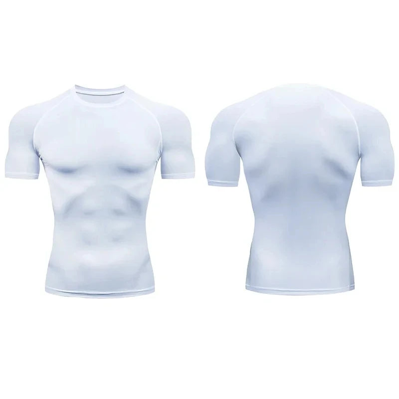Heren compressie sportshirt
