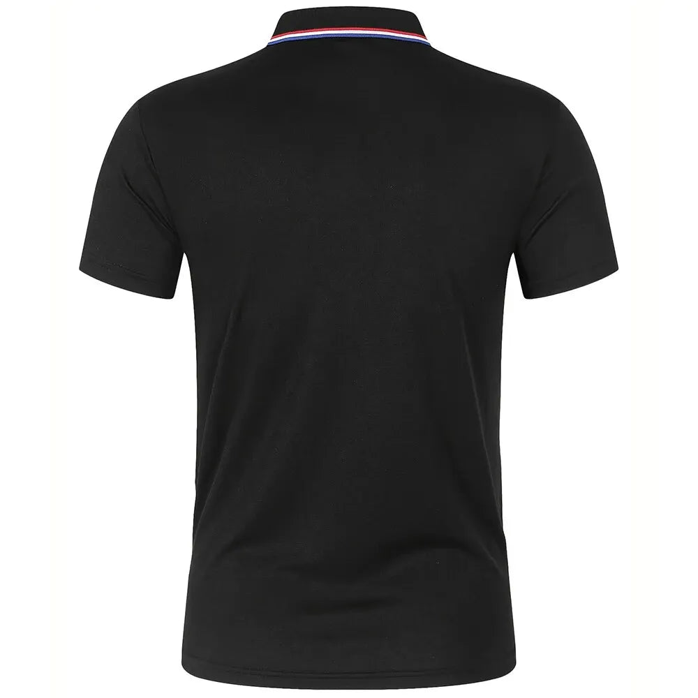 Herenpoloshirt met streepkraag - afbeelding 3