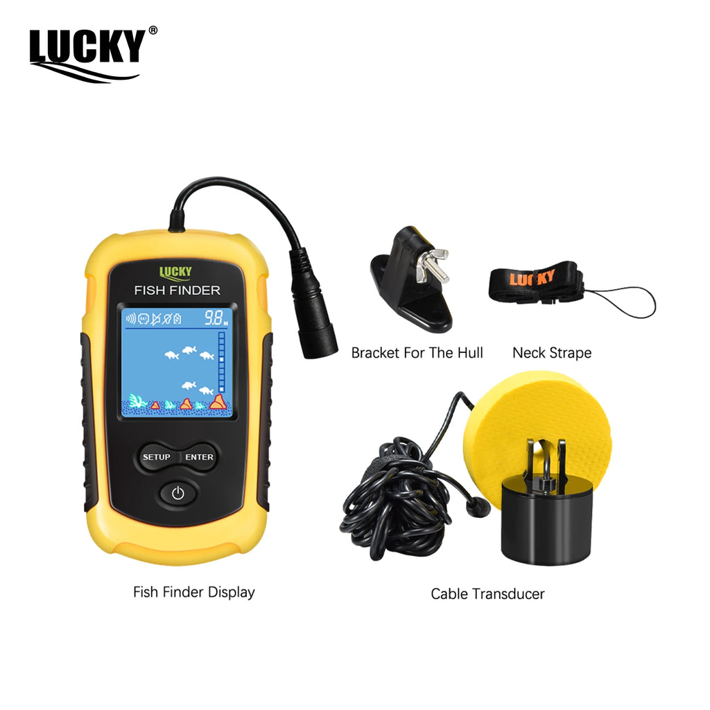 Draagbare sonar fish finder