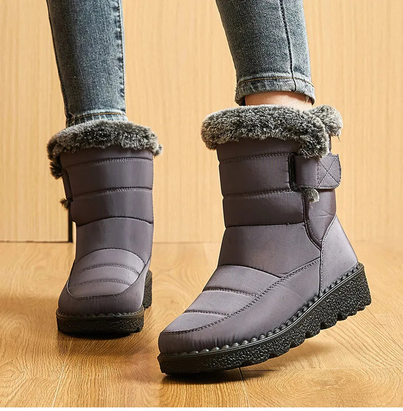 Gevoerde snowboots met klittenband - afbeelding 20