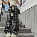 Geruite casual broek