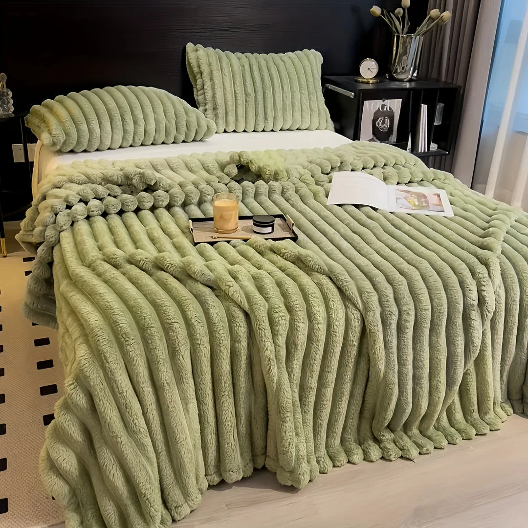Luxe flanellen multifunctionele deken