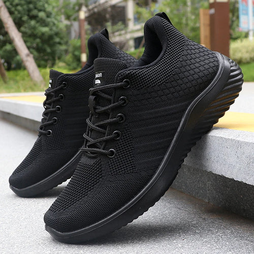 Ademende gebreide herensneakers