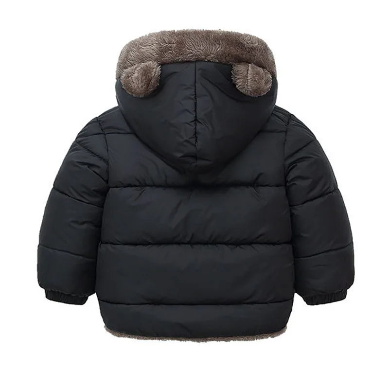 Kinderwinterjas met berenoortjes - afbeelding 4