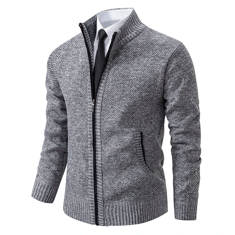Gebreid herenvest met fleece - afbeelding 33