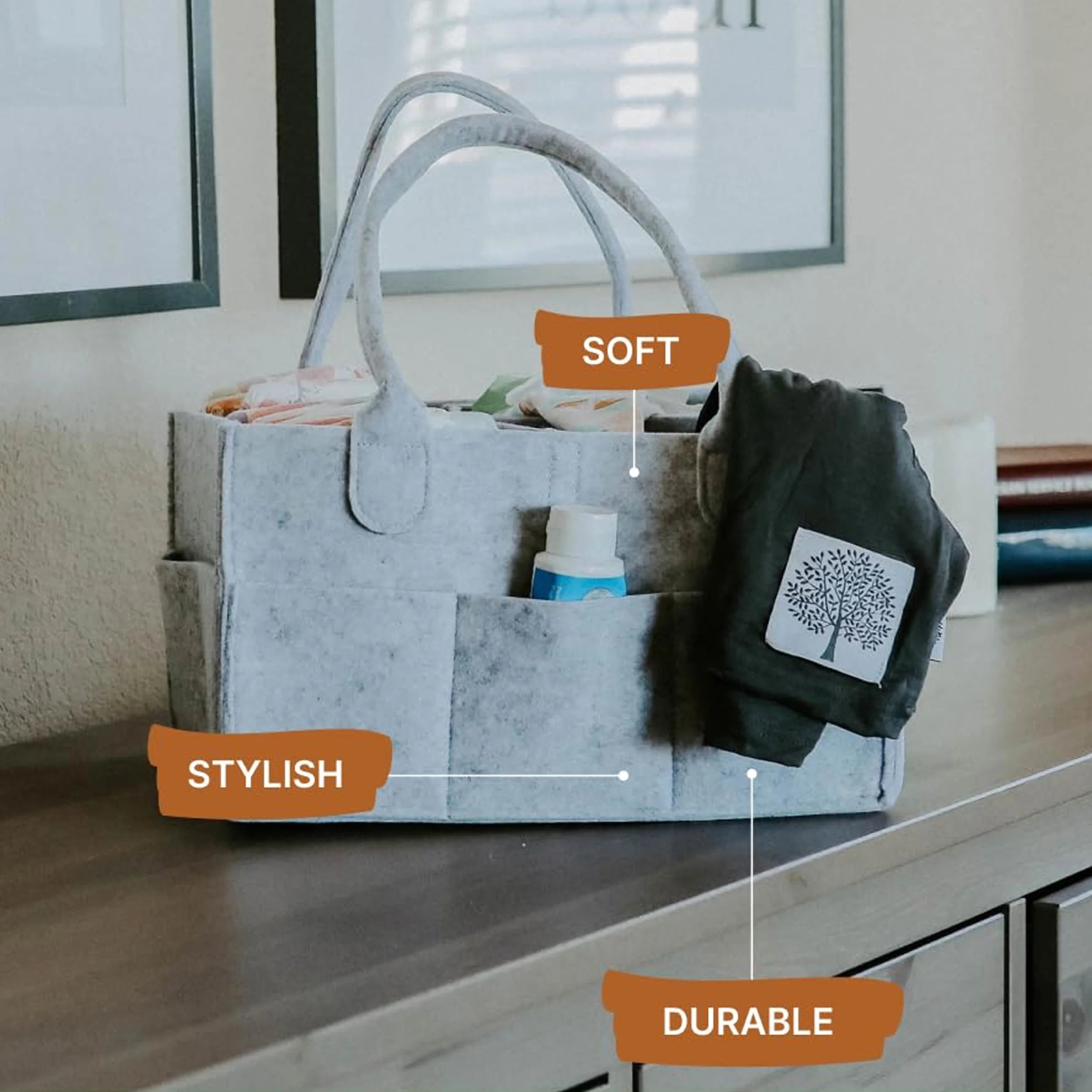 Luiertas Organizer met Handvat