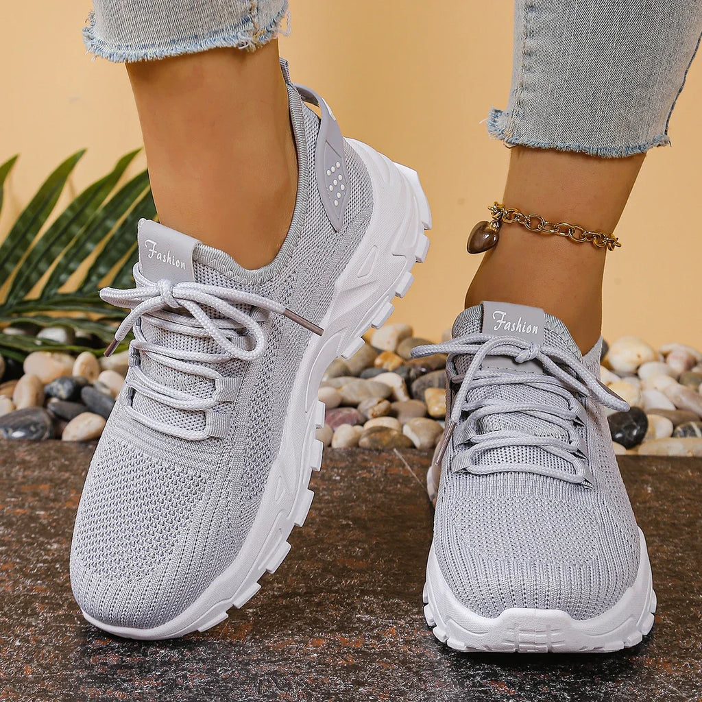 Chunky gebreide plateausneakers - afbeelding 30