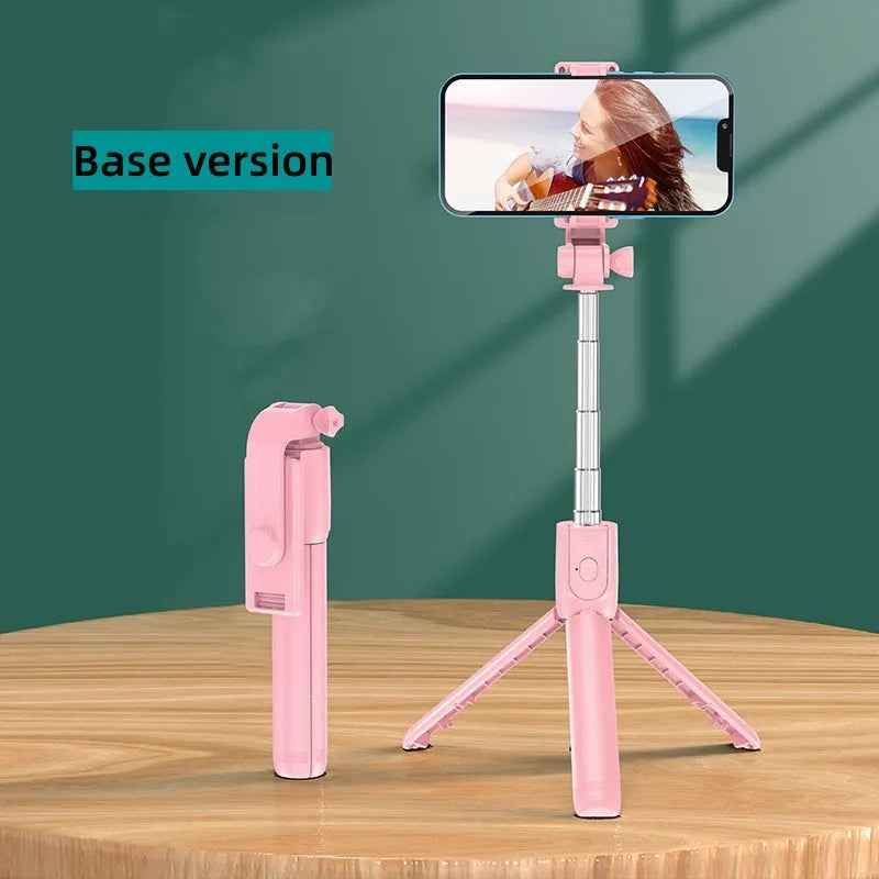 Draadloze selfie stick tripod met Bluetooth afstandsbediening en beauty fill light