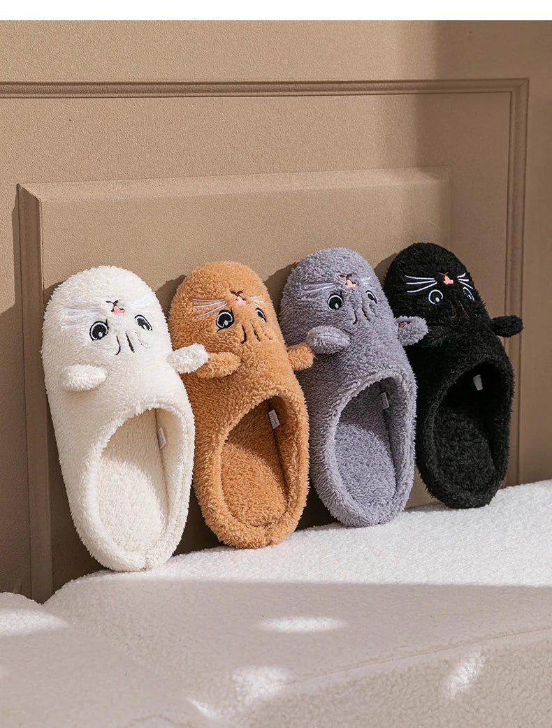 Pluche kattenpantoffels - afbeelding 7