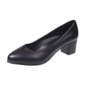 Zwarte pumps met blokhak
