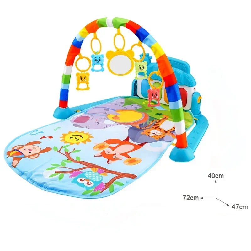 Baby activity gym met muziekpiano en speelmat