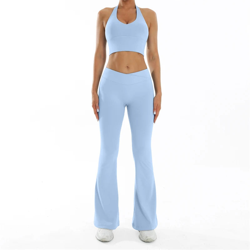 Yogaset met flared legging