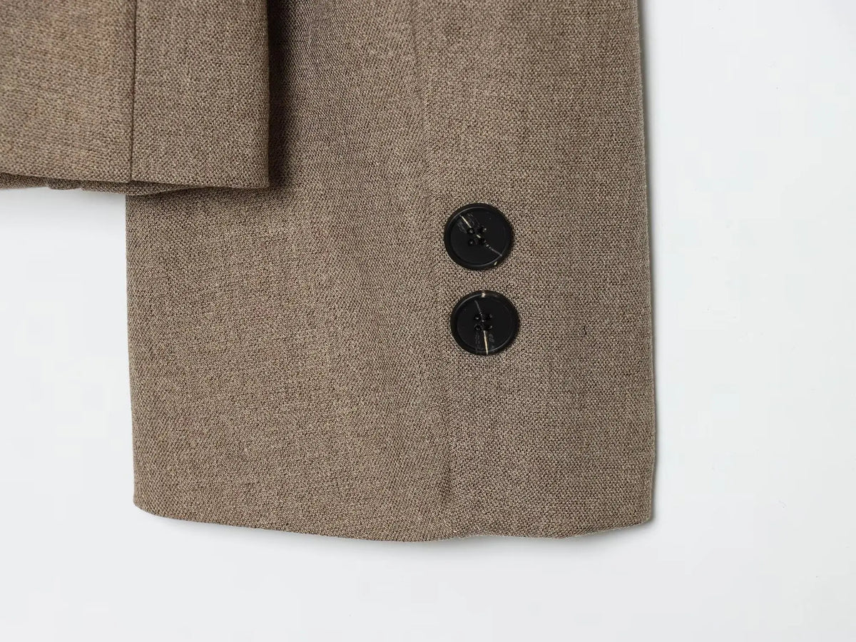 Blazer met opstaande kraag - afbeelding 13