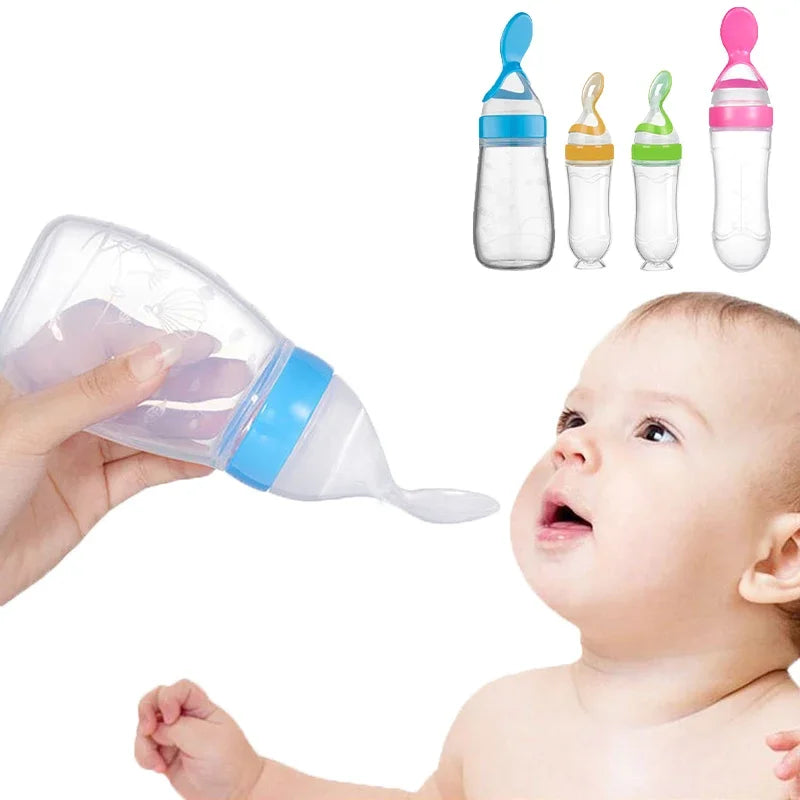 BPA-vrije voedingsfles met lepel