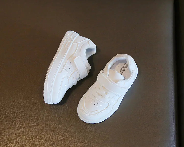 Witte kindersneakers met klittenband - afbeelding 17