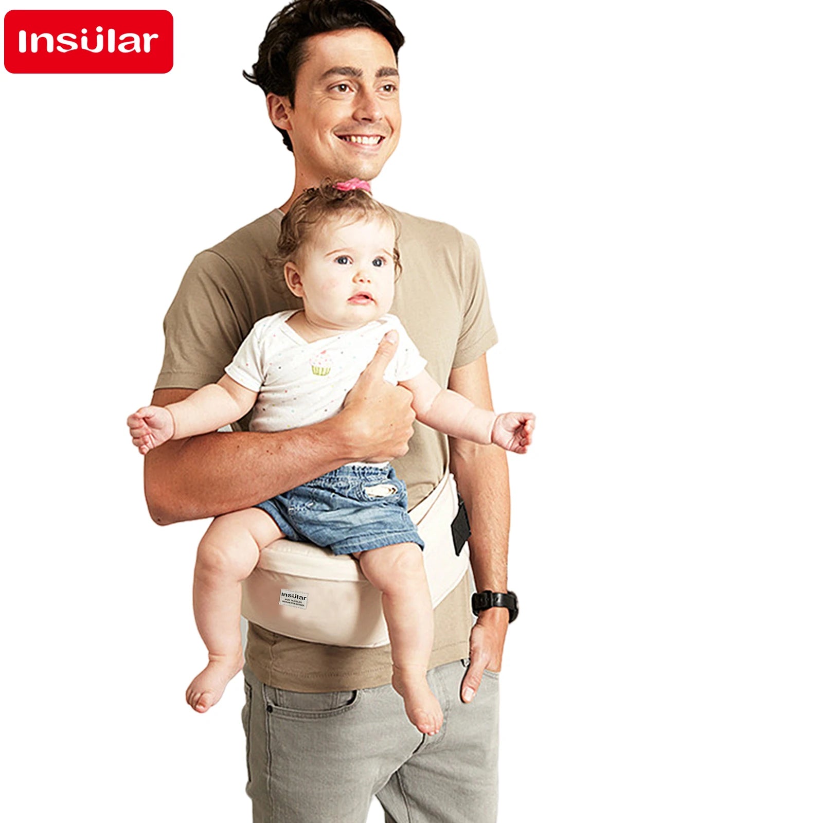 Ergonomische baby draagzak met heupzitje