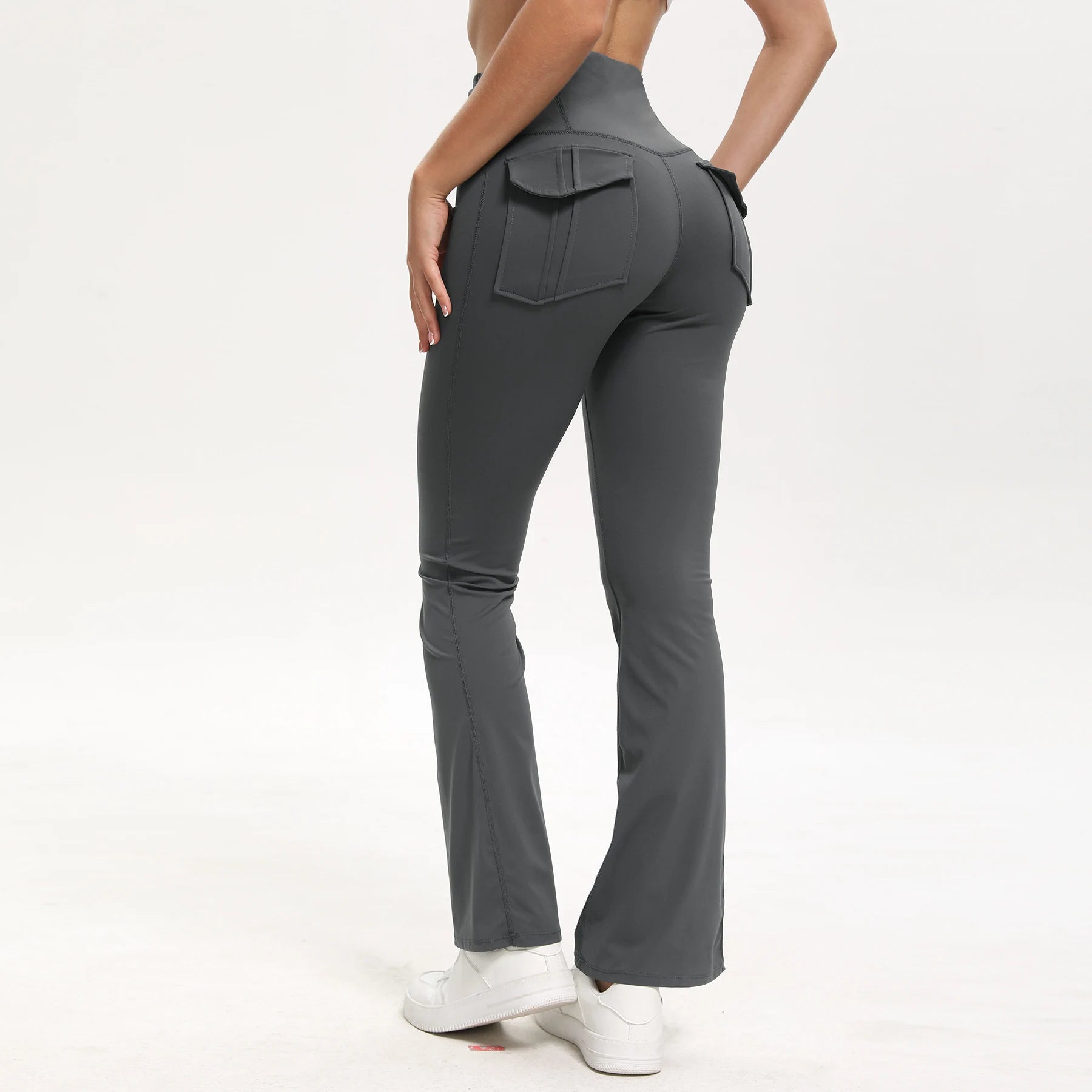 High waisted flared yoga pants voor dames