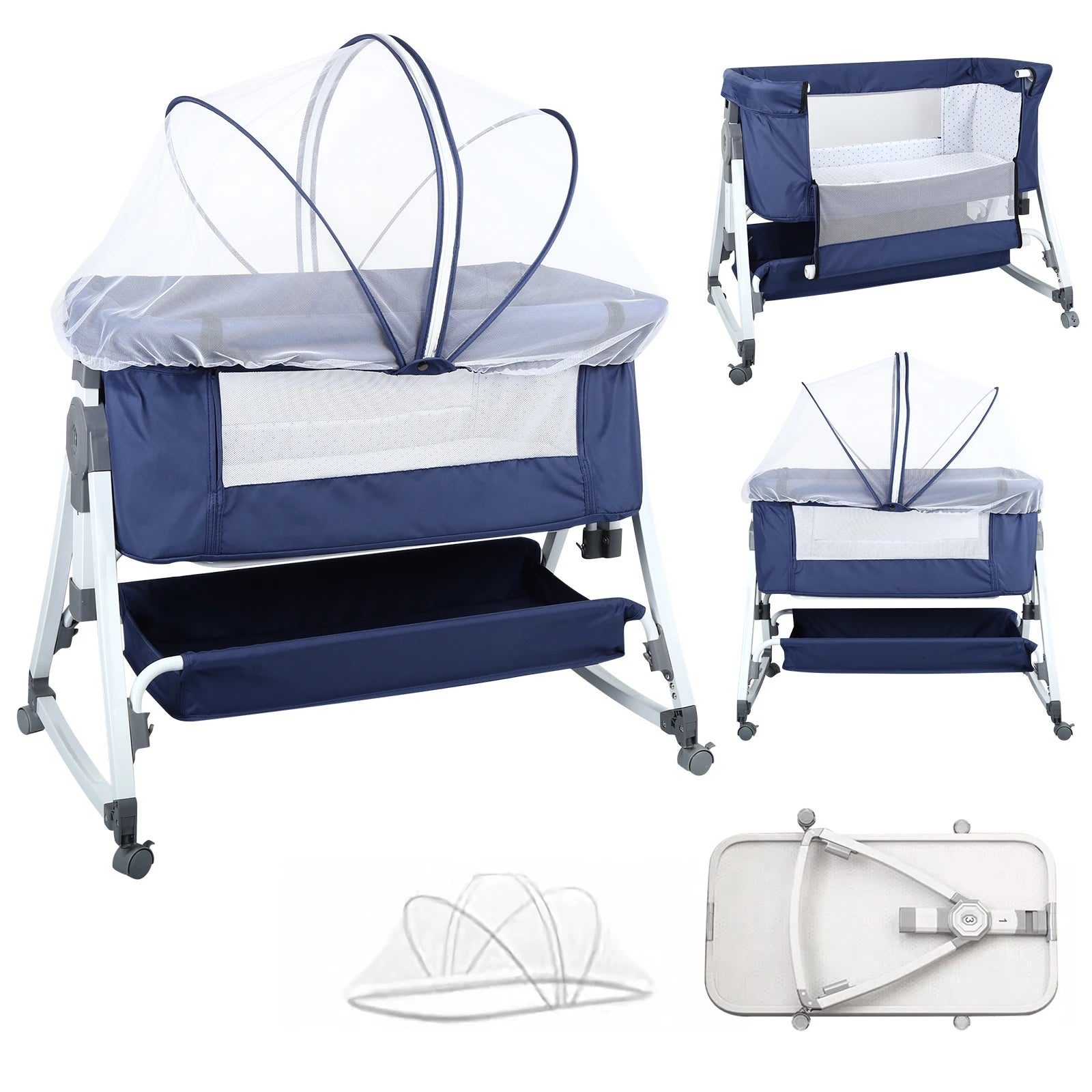 4-in-1 multifunctionele babybedje