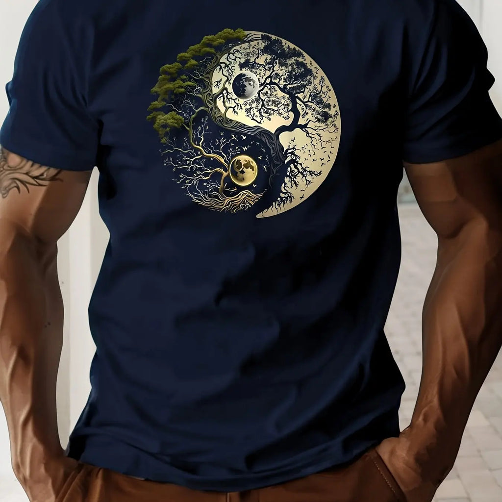 T-shirt met yin-yangprint - afbeelding 36