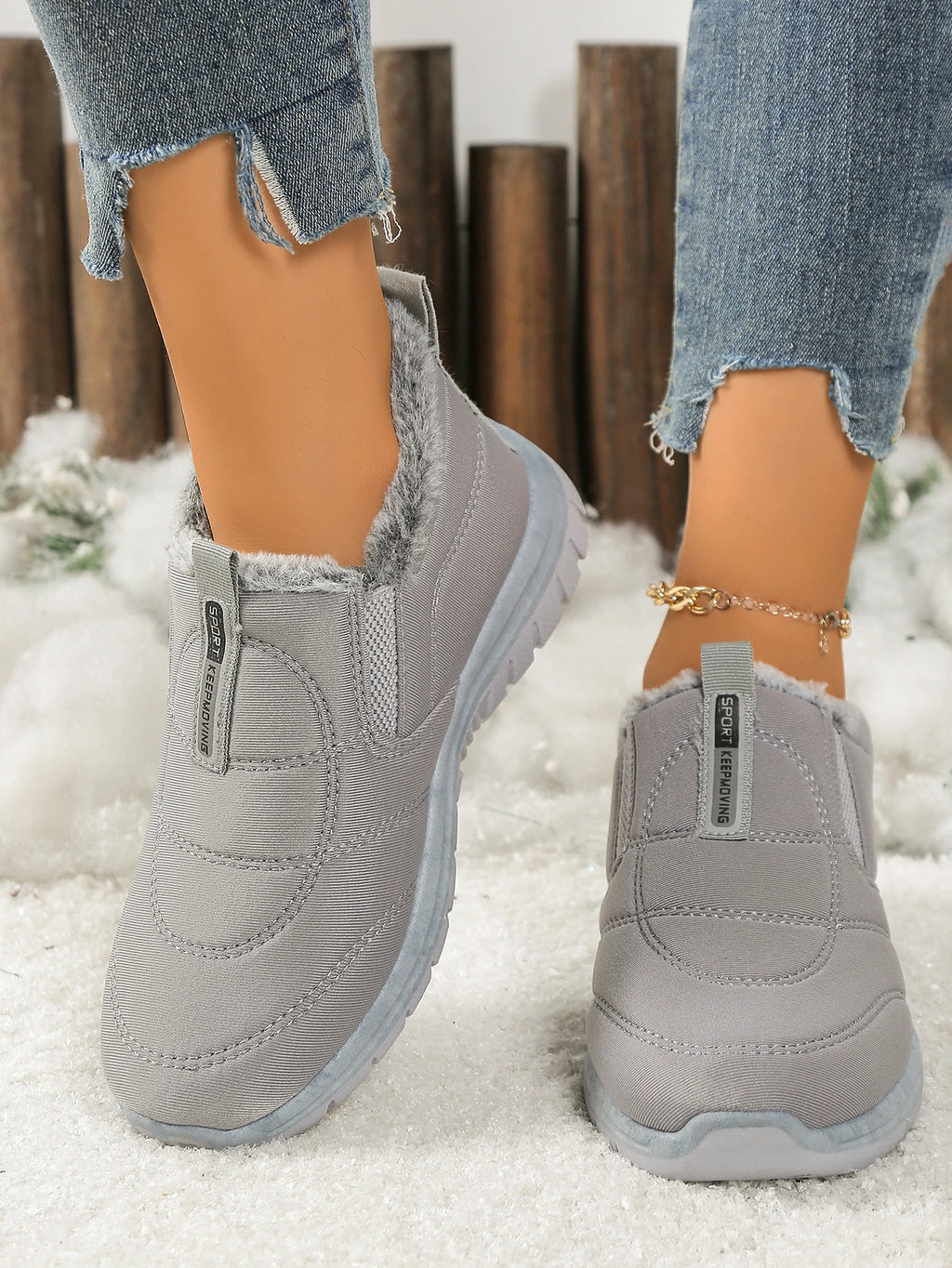Gevoerde instapboots met fleece - afbeelding 19