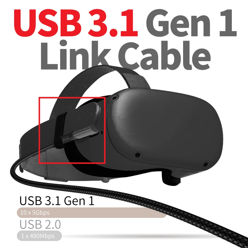 10FT Link Cable voor Quest 2 en PC VR