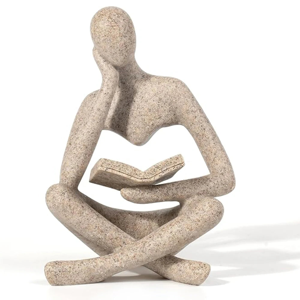 Abstracte "Thinker" sculptuur