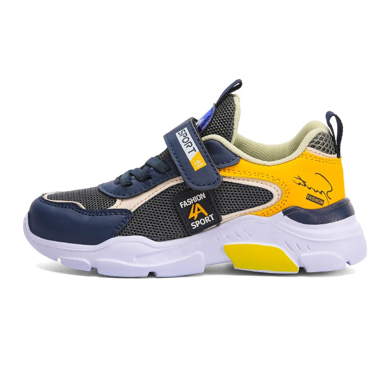Sportieve kindersneakers met klittenband - afbeelding 4