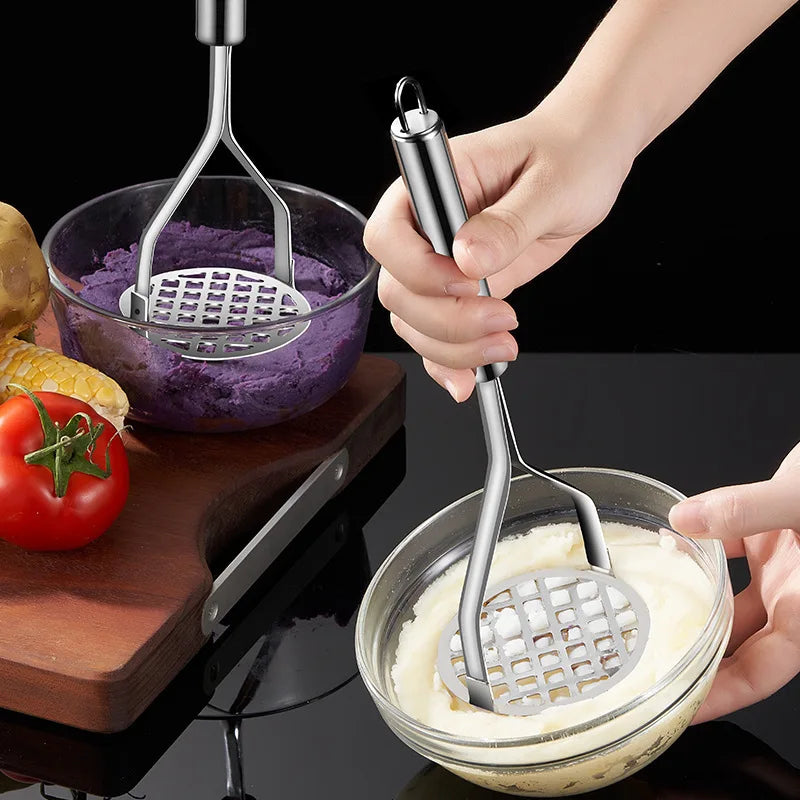 Roestvrijstalen handmatige aardappelstamper