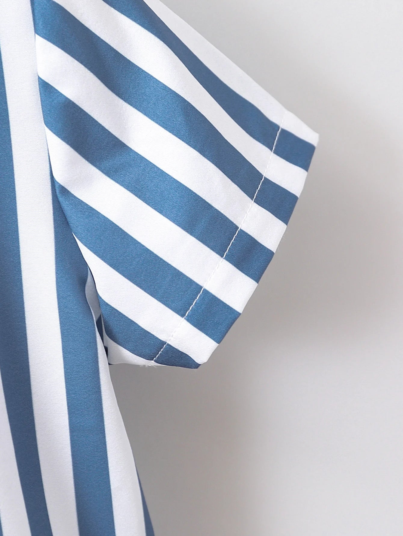 2-delige blauw-wit gestreepte zomerset