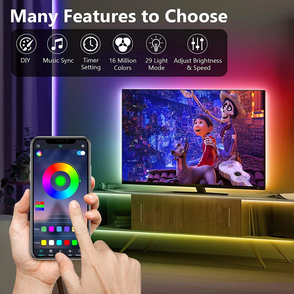 USB RGB LED-stripverlichting