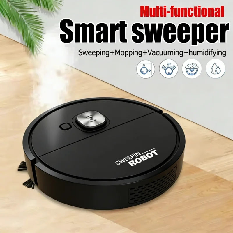 Mini robotstofzuiger, 3-in-1 (zuigen, vegen, dweilen)
