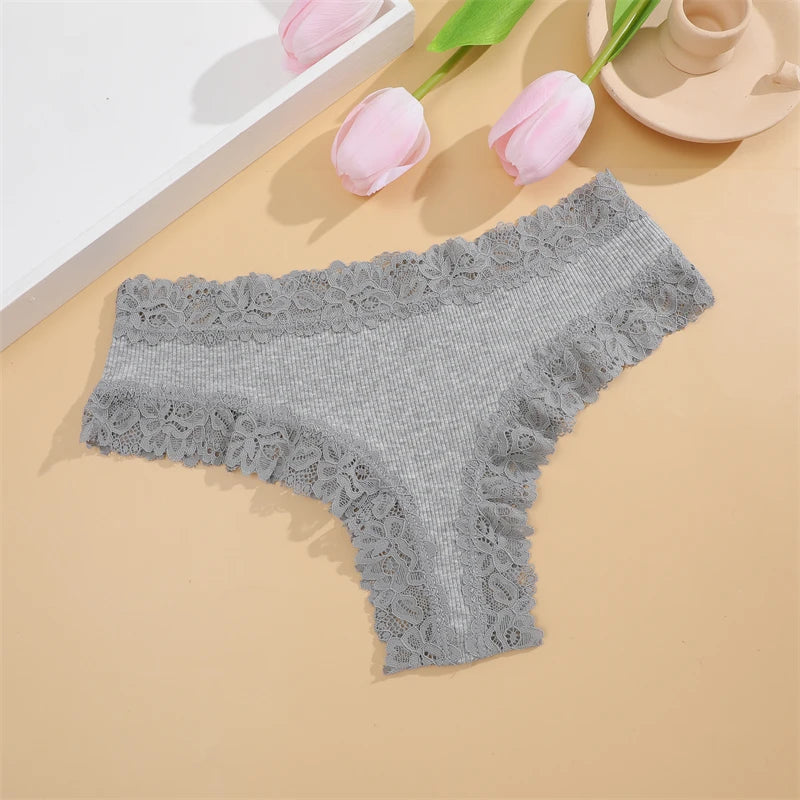 Katoenen kanten slips 5-pack - afbeelding 27