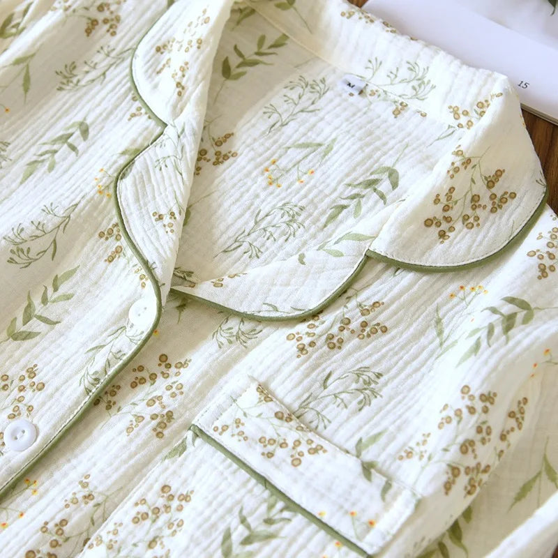 Katoenen pyjama met bloemenprint - afbeelding 8