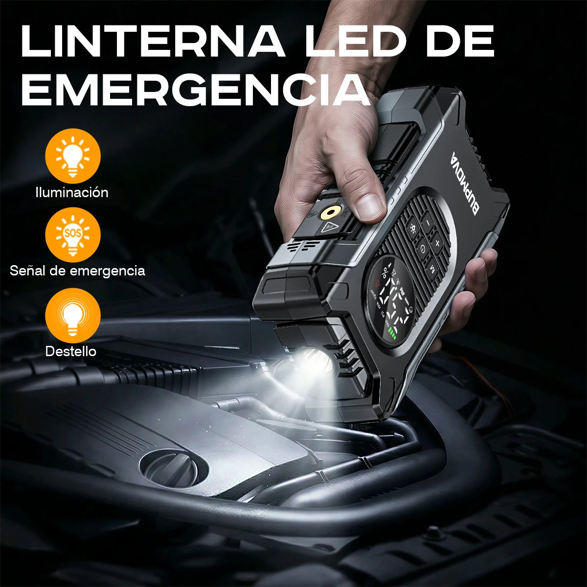 Jumpstarter met Compressor 1500A (BSMOOM)