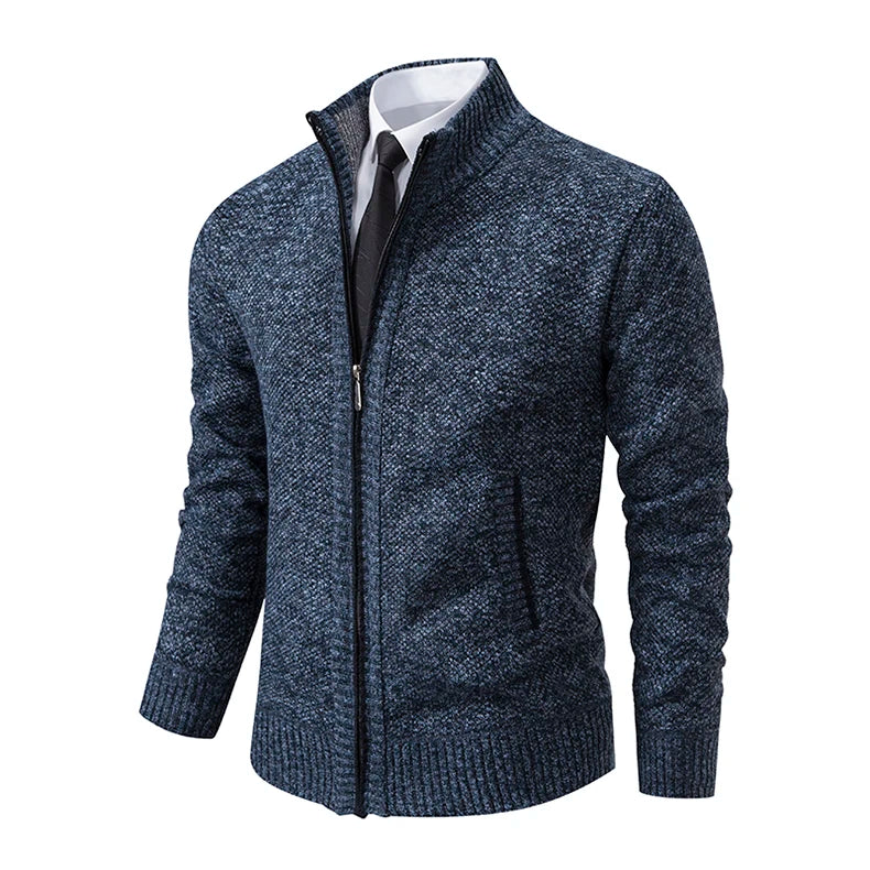 Gebreid herenvest met fleece - afbeelding 13