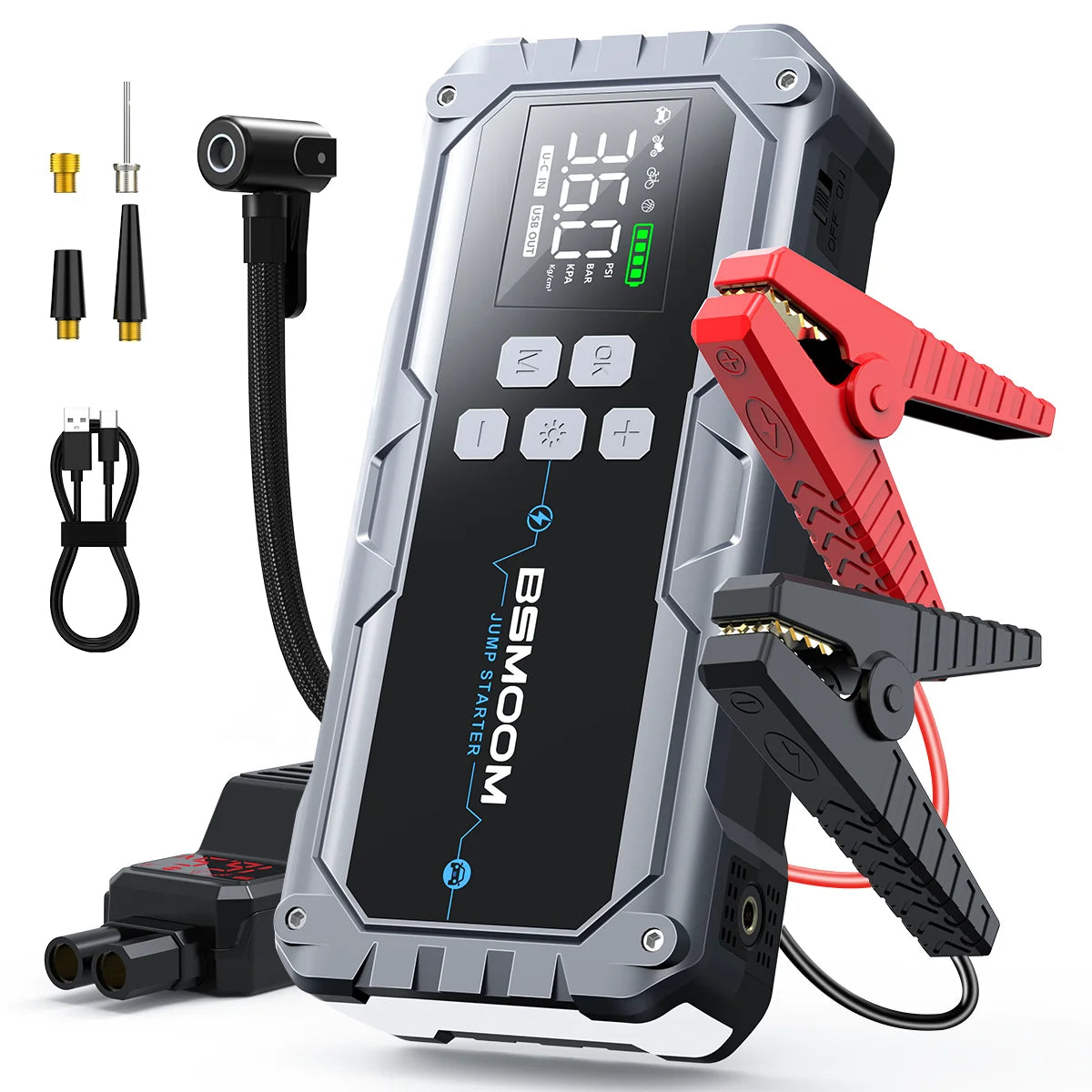1500A Auto Jumpstarter met Powerbank