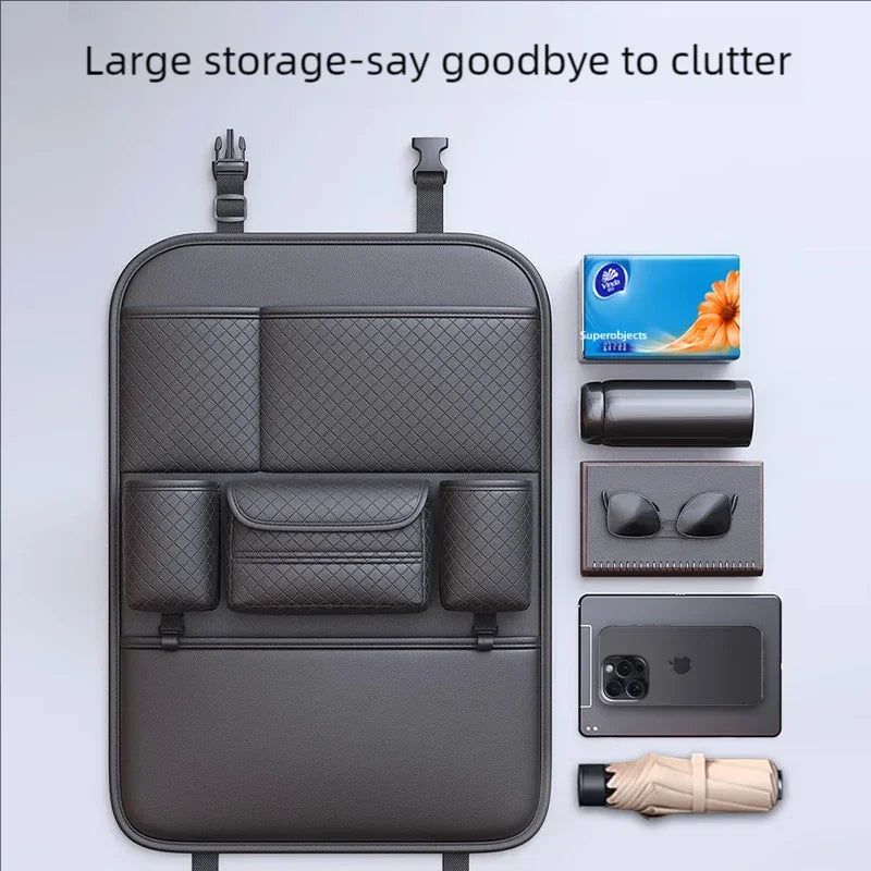 Auto Achterbank Organizer met Anti-Trap Mat