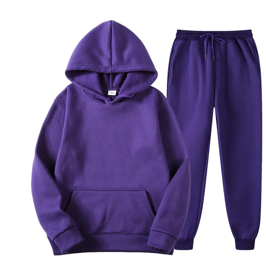 Basic joggingpak met capuchon - afbeelding 9