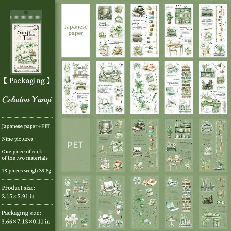 18 stijlvolle die-cut stickers