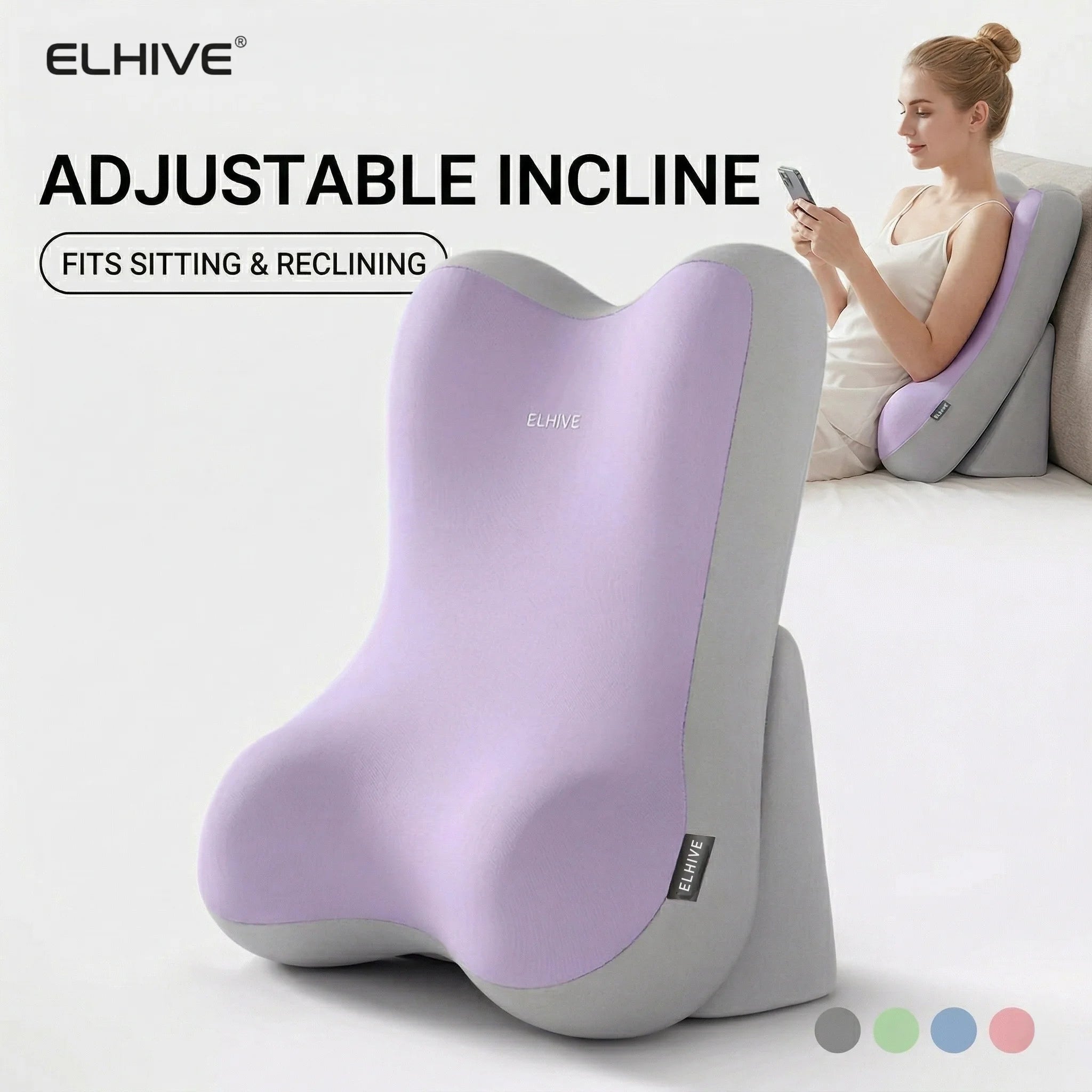 2-delige ergonomische bedwigkussenset