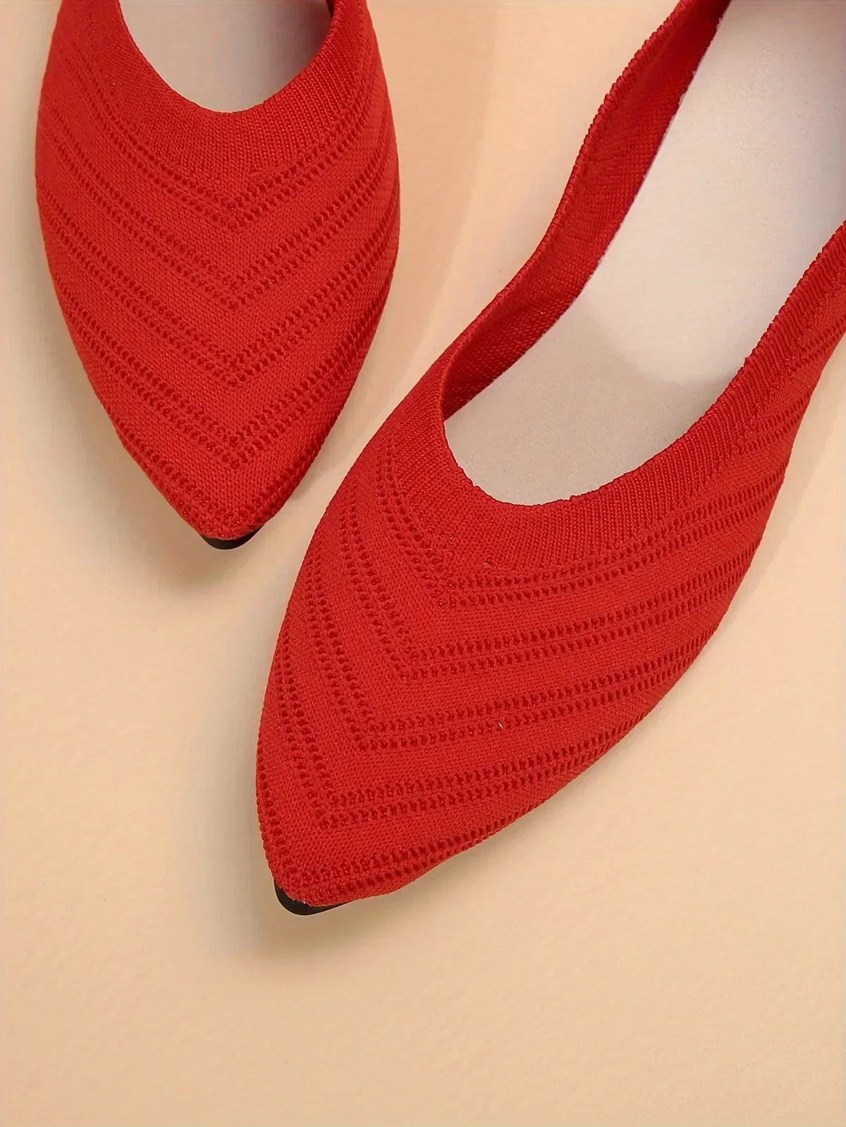 Gebreide spitse ballerina's - afbeelding 27