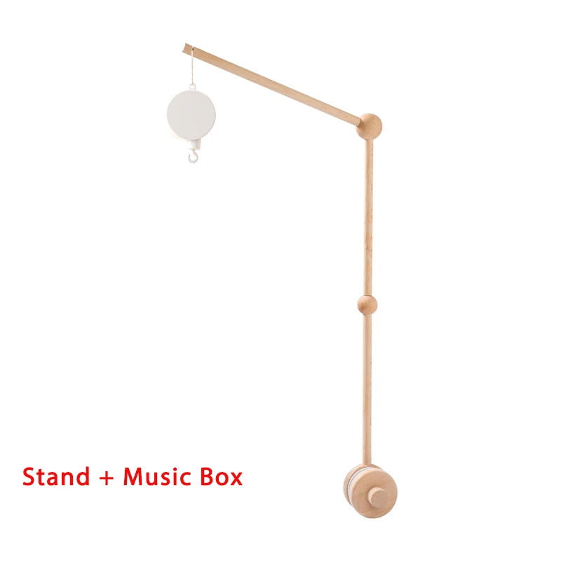 Houten mobile voor boven het bedje