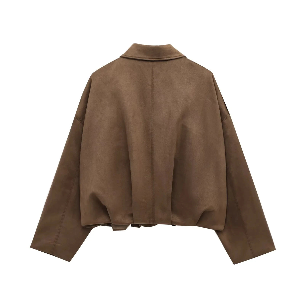 Suède-look jack met vleermuismouwen - afbeelding 8
