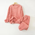 Teddy pyjamaset met kabelmotief - afbeelding 35